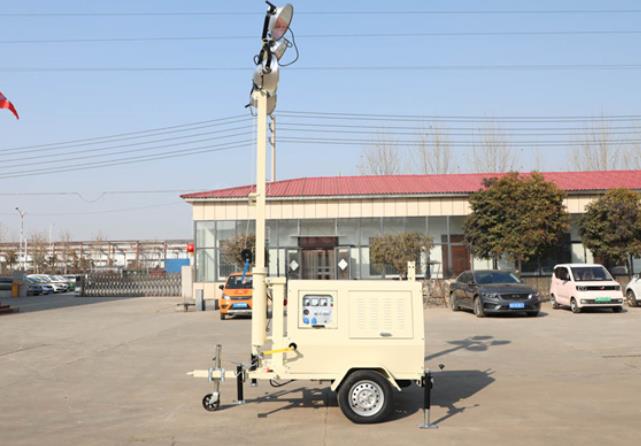 翔工的照明燈車(chē)，哪里需要哪里搬